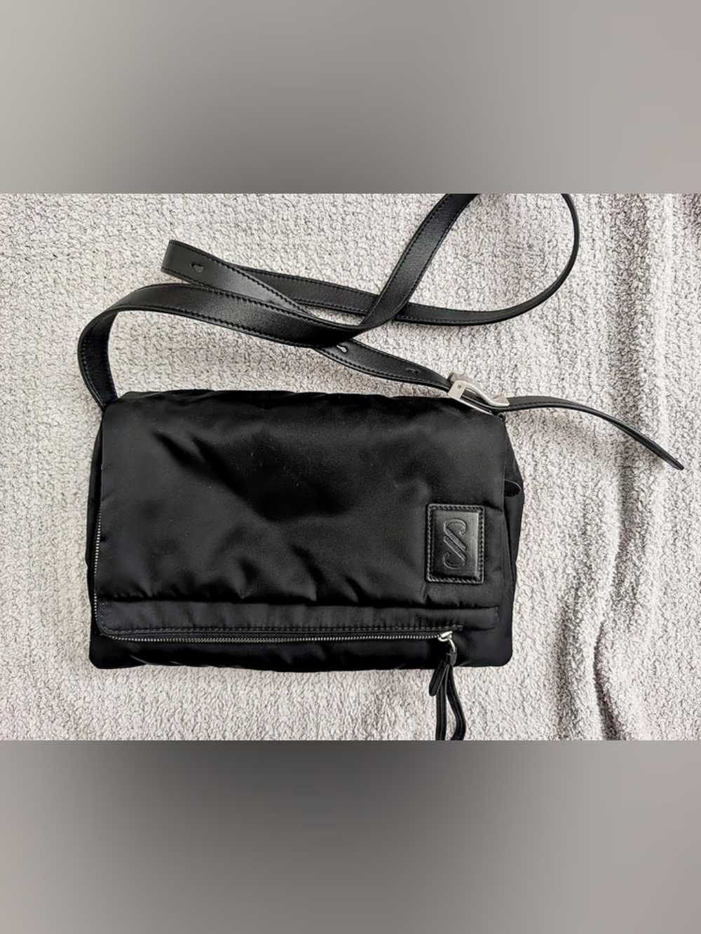Proenza Schouler Black City Nylon Crossbody Bag